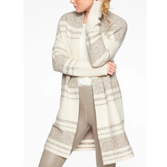 Athleta Panorama Point Wool Cashmere Long Open Cardigan Sweater Women’s XS Small - Picture 1 of 7